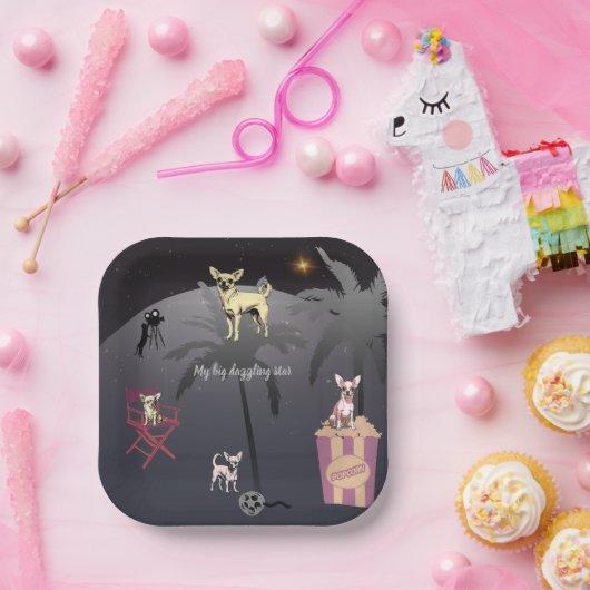 Big Dazzling Star Pappteller (Party)