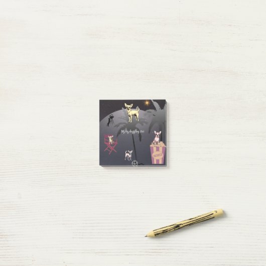 Big Dazzling Star Post-it Klebezettel (Auf Schreibtisch)