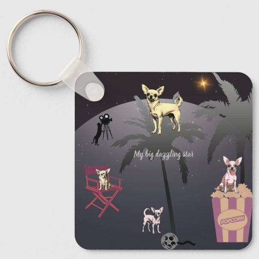 Big Dazzling Star Schlüsselanhänger (Vorderseite)