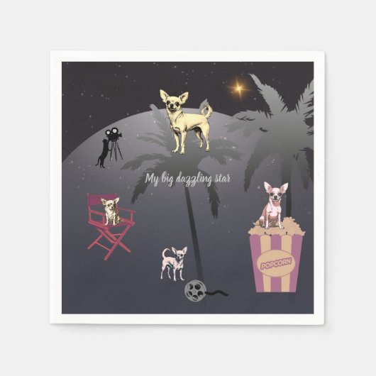 Big Dazzling Star Serviette (Vorderseite)