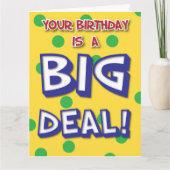 Big Deal Birthday Card Karte (Vorderseite)