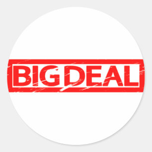 Big-Deal-Briefmarke Runder Aufkleber