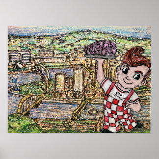 " Big Deal " - Stift für Wasserfarben Poster