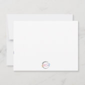 Big Dee Snaffle Bit Horse Notecard - Marine Dankeskarte (Rückseite)