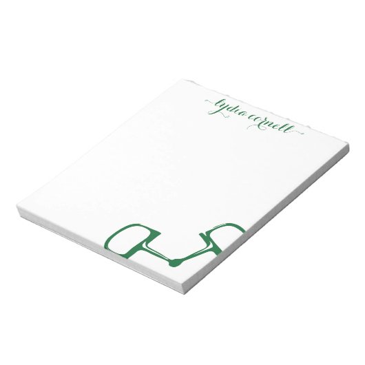 Big Dee Snaffle Bit Horse Notepad - Jäger Notizblock (Rotiert)