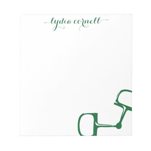 Big Dee Snaffle Bit Horse Notepad - Jäger Notizblock (Vorderseite)