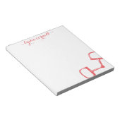 Big Dee Snaffle Bit Horse Notepad - Korallen Notizblock (angewinkelt)