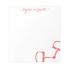 Big Dee Snaffle Bit Horse Notepad - Korallen Notizblock