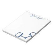 Big Dee Snaffle Bit Horse Notepad - Marine Notizblock (Rotiert)