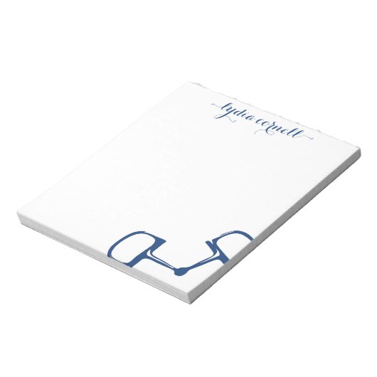 Big Dee Snaffle Bit Horse Notepad - Marine Notizblock (Rotiert)