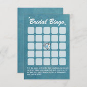 Big Diamond Aquamarin Brautparty Bingo Cards (Vorne/Hinten)