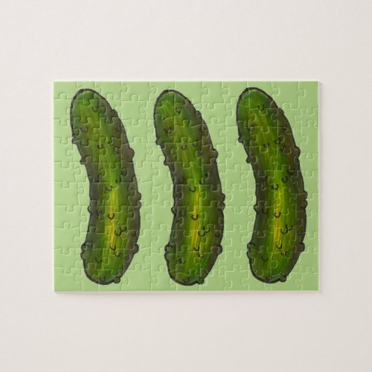 Big Dill Crunchy Green Kosher Dill Deli Pickle Puzzle (Horizontal)