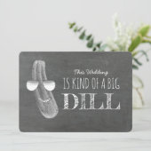 Big Dill Funny Bridesmaid Vorschlag Einladung (Stehend Vorderseite)