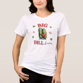 Big Dill Funny Pun  Tri-Blend Shirt (Vorderseite)