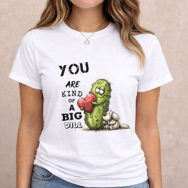 Big Dill Love Funny Pickle Valentine Gift Tri-Blend Shirt