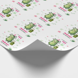 Big Dill Pickle Girl Birthday Any Age Geschenkpapier