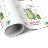 Big Dill Pickle Girl Birthday Any Age Geschenkpapier (Rolleneckpunkt)