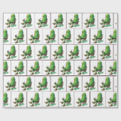 Big Dill Pickle im Stuhl Geschenkpapier (Flach)
