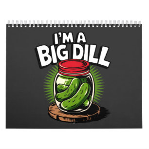 Big Dill Pickle Jar Grafik für Pickle Liebhaber Kalender
