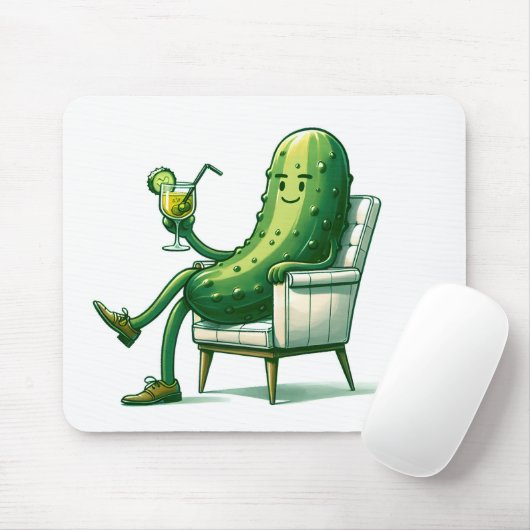 Big Dill Pickle mit Cocktail Mousepad (Mit Mouse)