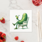 Big Dill Pickle mit Cocktail Serviette (Beispiel)