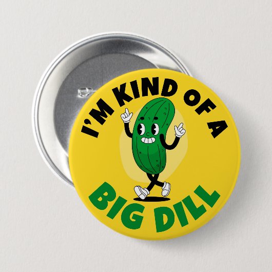 Big Dill Pickle Pup Button (Vorne & Hinten)