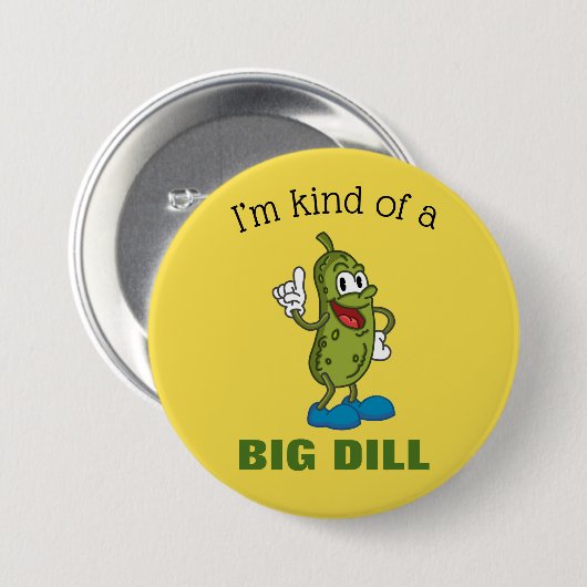 Big Dill Pickle Pup Button (Vorne & Hinten)