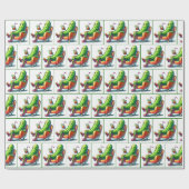 Big Dill Pickle sitzt im Stuhl Geschenkpapier (Flach)