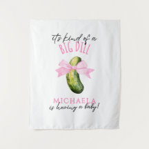 Big Dill Watercolor Coquette Pickle Baby Shower