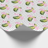 Big Dill Watercolor Pickle & Bow Baby Shower Geschenkpapier (Ecke)