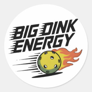 Big-Dink-Energie Runder Aufkleber
