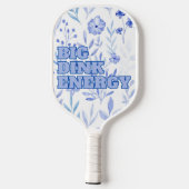Big Dink Energy Blue Floral Pickleball Paddel Pickleball Schläger (Rückseite)