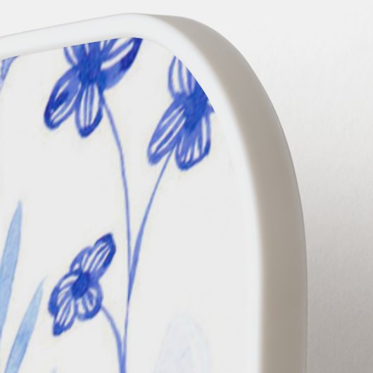 Big Dink Energy Blue Floral Pickleball Paddel Pickleball Schläger (Linke Seite)