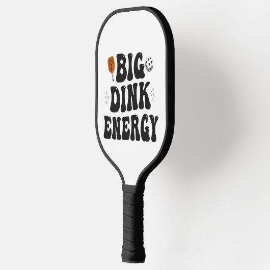 Big Dink Energy Funny Pickleball Dinking Champion Pickleball Schläger (Links)