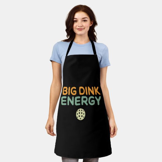 Big Dink Energy Pickleball Funny Pickle Ball Lover Schürze (Getragen)
