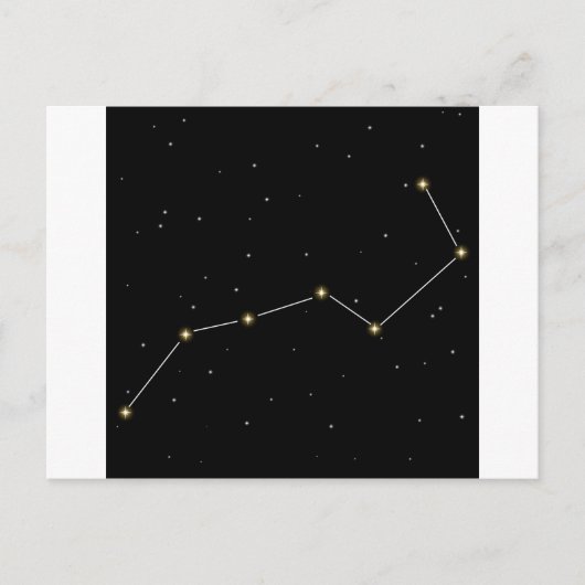 Big Dipper Star Constellation Graphic Postkarte (Vorderseite)