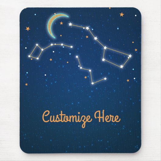 Big Dipper Star Gazing Constellation Celestial Mousepad (Vorne)