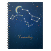Big Dipper Star Gazing Constellation Celestial Notizblock (Vorderseite)