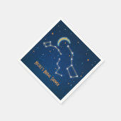 Big Dipper Star Gazing Constellation Celestial Serviette (Ecke)