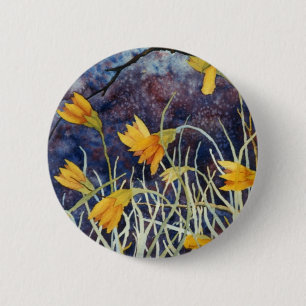 "Big Ditch Lily #1" - Blumenschaltfläche Button