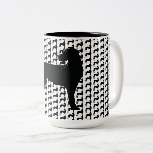 Big Dog, Black Dane Zweifarbige Tasse (VorderseiteRechts)