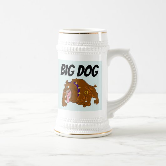 BIG DOG BULL DOG BIER STEINS BIERGLAS (Rechts)