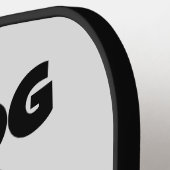 BIG DOG BULLDOG FUNNY PICKLEBALL PADDLE (Linke Seite)