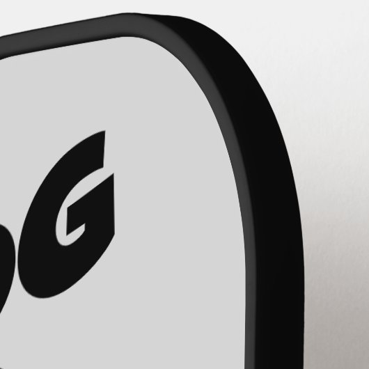 BIG DOG BULLDOG FUNNY PICKLEBALL PADDLE (Linke Seite)