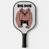 BIG DOG BULLDOG FUNNY PICKLEBALL PADDLE (Rückseite)