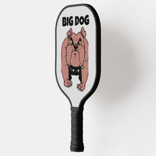 BIG DOG BULLDOG FUNNY PICKLEBALL PADDLE (Links)