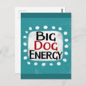 Big Dog Energy Postcard Postkarte (Vorne/Hinten)