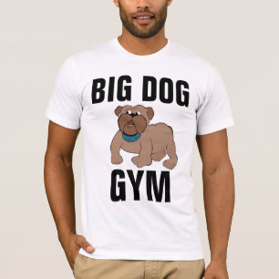 BIG DOG GYM BULLDOG MENSCHEN T - Shirt