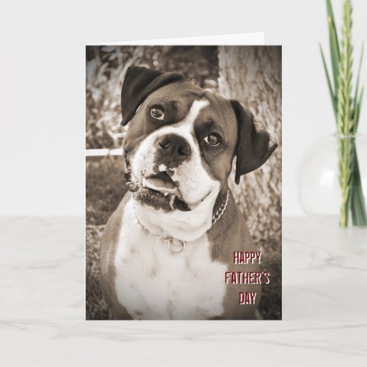 Big Dog Happy Vatertag Card Karte (Vorderseite)