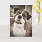 Big Dog Happy Vatertag Card Karte (Gelbe Blume)